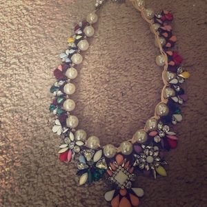 Pearls mixed with flowers